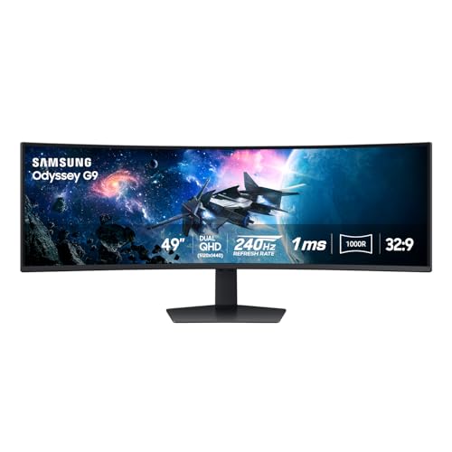 57 Odyssey Crg9 Dqhd 120Hz Hdr1000 Qled Curved Gaming Monitor