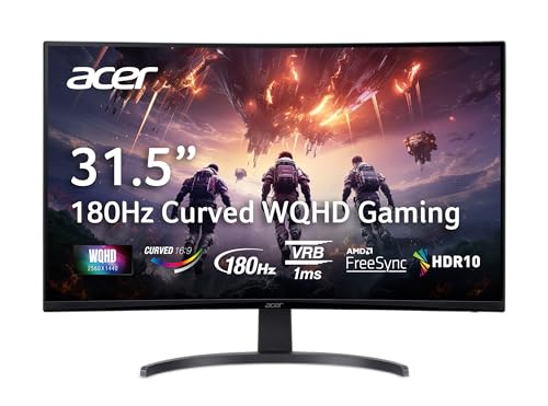 Acer 31.5 Class Wqhd Curved Gaming Monitor