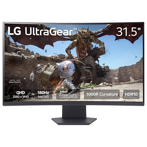 Lg 32Gs60Qc-B Ultragear 32-Inch Curved Gaming Monitor