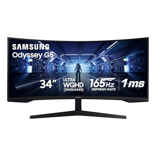 Samsung 34' Odyssey G5 Ultra-Wide Gaming Monitor