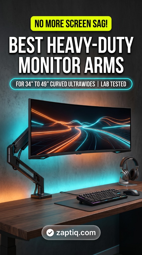 Best Heavy-Duty Monitor Arms for 34-Inch to 49-Inch Curved Ultrawide Displays