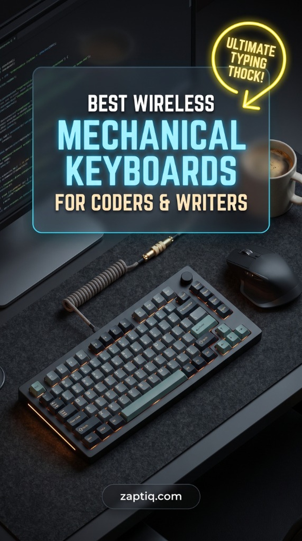Best Wireless Mechanical Keyboards Pin Zaptiq