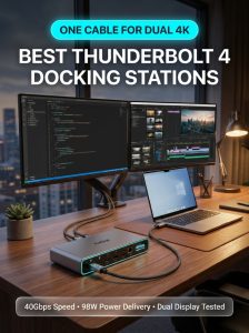 Best Thunderbolt 4 Docking Stations for Dual 4K Laptops (Tested 2026)
